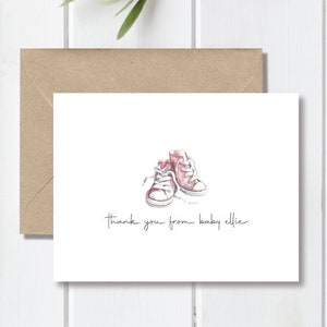Cartes de remerciement pour bébé, petite fille, chambre de bébé, cartes de remerciement pour crèche, notes de remerciement bébé, cartes de remerciement pour baby shower, merci bébé