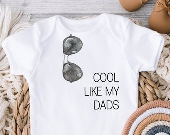 Two Dads Baby Gift, Gift for Two Dads, Baby Shirt Gay Couple, Gay Baby Shirt, Gay Baby Gift, Two Daddies Gift