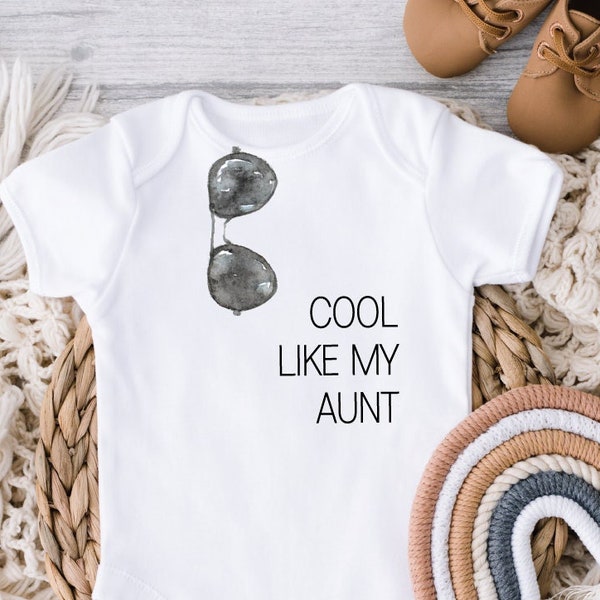 Gift for Nephew, Gift From Aunt, Auntie, New Aunt, Auntie's Boy, Nephew, Baby Shower Gift, Aunt Shirt, Nephew Shirt, Cool Aunt