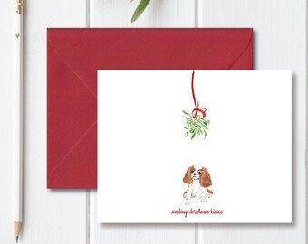 Dog Christmas Cards, Holiday Card Set, Dogs, Dog Stationery, Dog Cards, Christmas Cards Dogs, Pets, Cavalier King Charles Spaniel