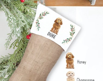 Christmas Stocking for Dog, Stocking for Dog, Cockapoo Stocking, Stocking for Cavapoo, Gift