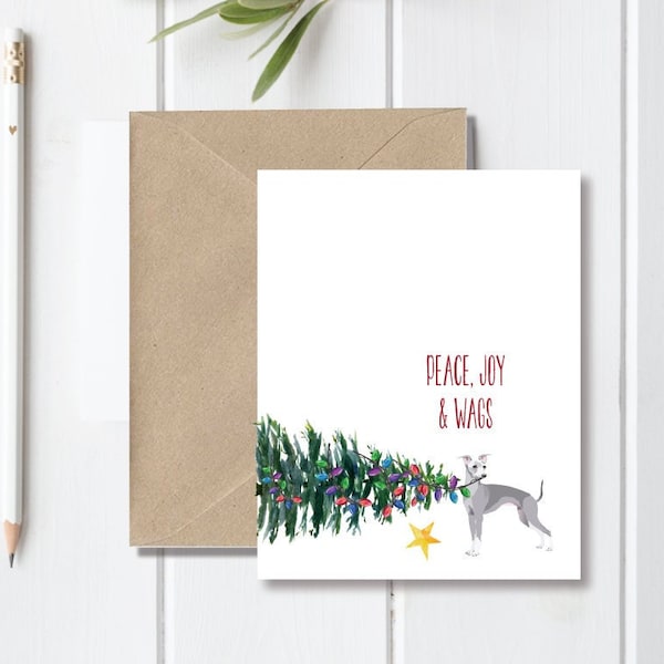 Dog Christmas Cards, Holiday Card Set, Dogs, Dog Stationery, Dog Cards, Christmas Cards Dogs, Pets, Greyhound