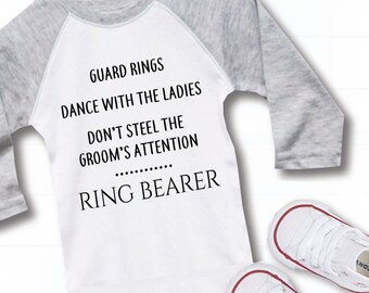 ring bearer gifts 22BRDL-018 Kleding Jongenskleding Tops & T-shirts Ring Bearer shirt Chicks Dig The Ring Bearer 