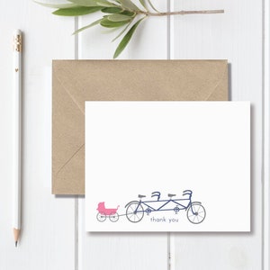 Baby Thank You Cards . Baby Shower Thank You Cards . Baby Shower Thank You Notes . Baby Thank You Notes - Baby Makes Three