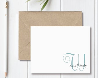 Personalized Note Cards . Personalized Stationery . Personalized Stationary . Hostess Gift . Stationery Set - Fancy Name Note Cards