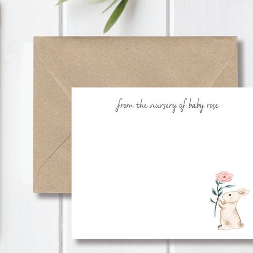 Personalized Baby Stationery Baby Shower Thank You Cards Etsy