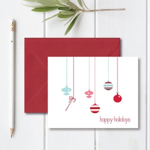 Holiday Cards, Christmas Cards, Happy Holidays Cards, Card Set, Boxed Set, Christmas Ornaments