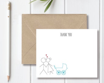 baby thank you cards etsy thank you card baby shower