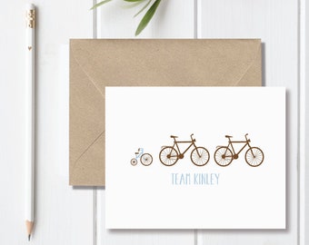 Baby Thank Yous,  Baby Thank You Cards,  Baby Shower Thank You Cards, Baby Shower Thank You Notes, Bike Thank You Notes, Bikes - Bike Team