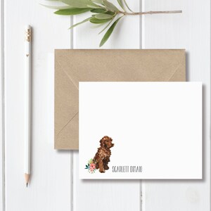 Goldendoodle cadeau, cadeau de Labradoodle Goldendoodle papeterie, Articles de papeterie Goldendoodle, personnalisé cartes de correspondance, Doodles, ensemble de papeterie