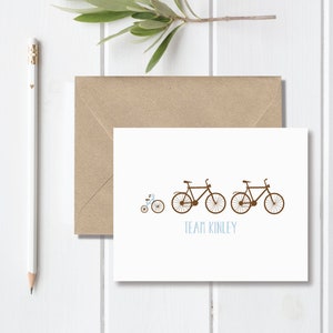 Baby Thank Yous,  Baby Thank You Cards,  Baby Shower Thank You Cards, Baby Shower Thank You Notes, Bike Thank You Notes, Bikes - Bike Team