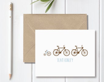 Baby Thank You Cards . Baby Shower Thank You Cards . Baby Shower Thank You Notes . Baby Thank You Notes - Bike Team