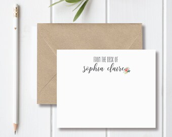 Personalized Note Cards, Thank You Cards, Thank You Notes, From The Desk Of, Card Sets, Stationary Set, Personalized Stationery Set