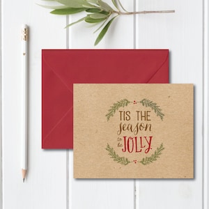 Christmas Card Set, Holiday Card Set, Boxed Christmas Cards, Boxed Holiday Cards, Recycled Christmas Cards, Blank Inside, Boxed Set