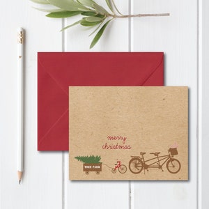 Family Christmas Cards, New Baby Christmas Cards, Holiday Card Set, Christmas Card Set, Bike Christmas Cards, Baby Announcement