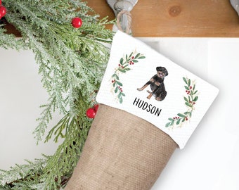 Christmas Stocking for Dog, Stocking for Dog, Rottweiler Stocking, Stocking for Rottweiler, Rottweiler Gift, Personalized