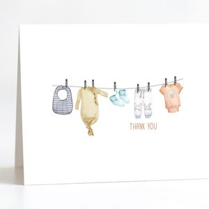 Baby Thank You Cards, Baby Thank Yous, Baby Thank You Notes, Baby Shower Thank Yous, Gender Neutral Thank You Cards, Thank Yous Baby