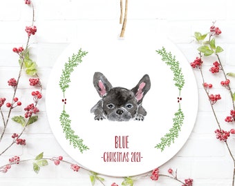 French Bulldog Ornament, French Bulldog Christmas Ornament, French Bulldog Christmas Ornament, Ornament for French Bulldog