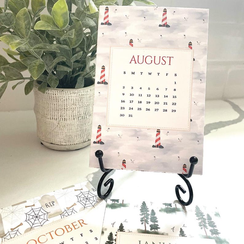 2026 Desktop Calendar, 2026 Calendar, Nature Calendar, Office Calendar