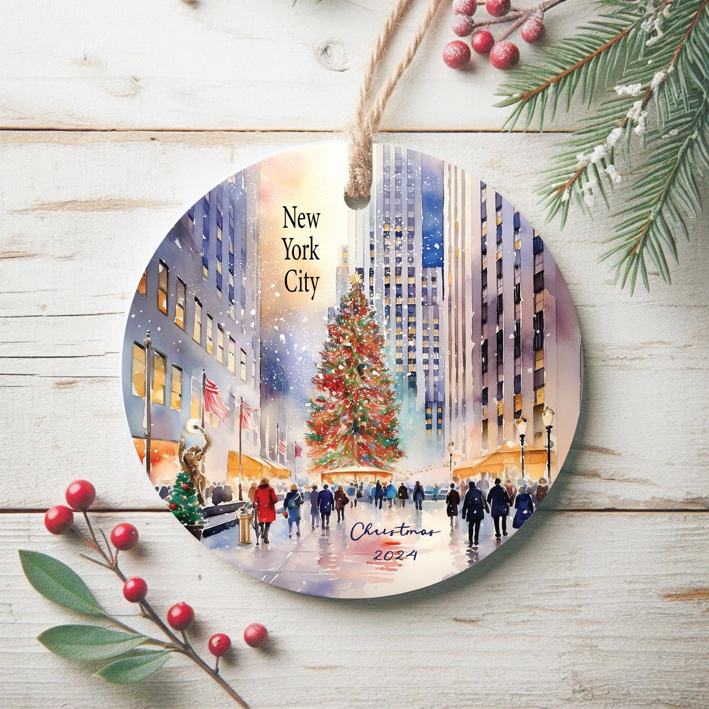 2024 Rockefeller Ornament - Etsy