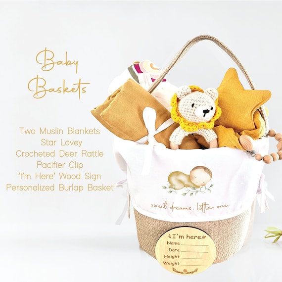 Baby Gift Basket, Baby Shower Gift Set, Gift Set for Baby, Swaddle