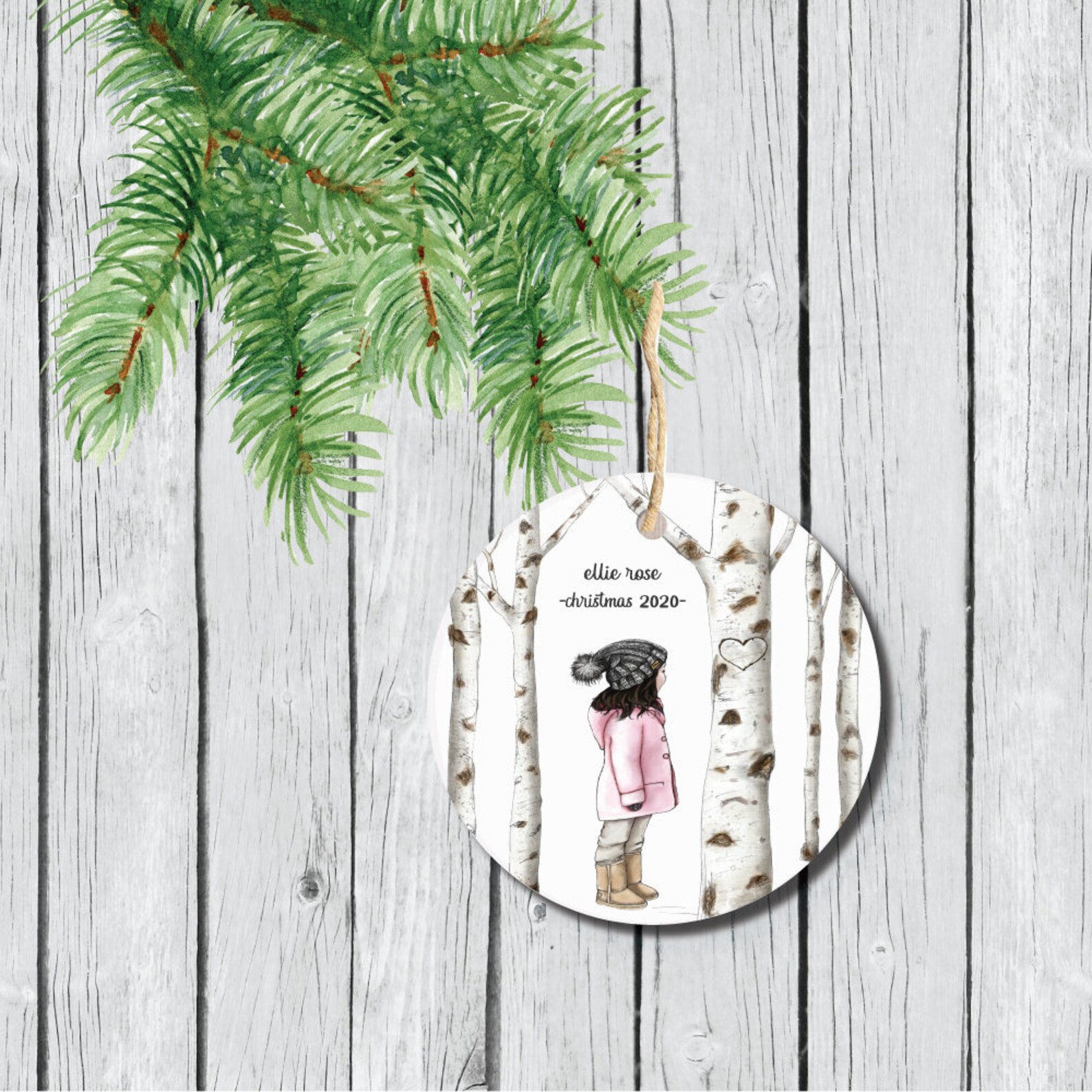 Girl's Christmas Ornament Ornament for Girl Ornament for Etsy