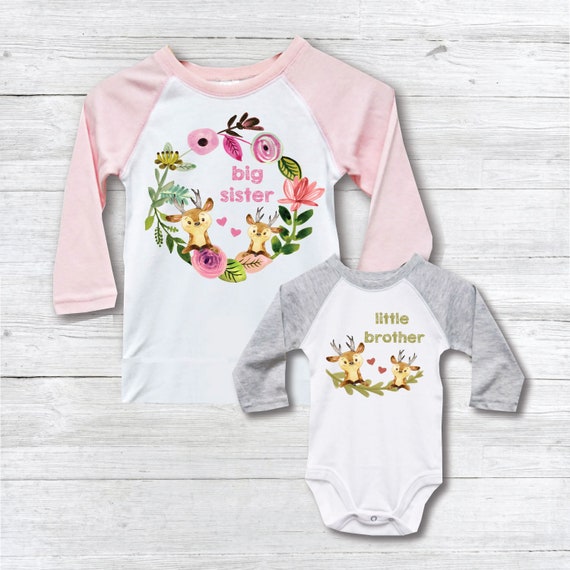 etsy big sister little brother outfits