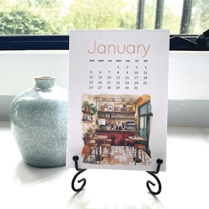 Calendrier de bureau 2025, calendrier 2025, calendrier pour bureau, calendrier de bureau, calendrier pour 2025, bas de Noël, cadeau de Noël pour elle, chevalet