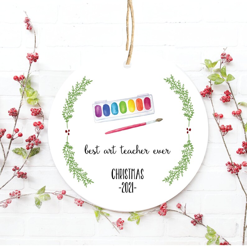Gift for Art Teacher Christmas Ornament for Art Teacher Art Etsy