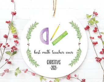 Gift for Math Teacher, Christmas Ornament for Math Teacher, Math Teacher Gift, Christmas Ornament for Math Teacher, Math Ornament