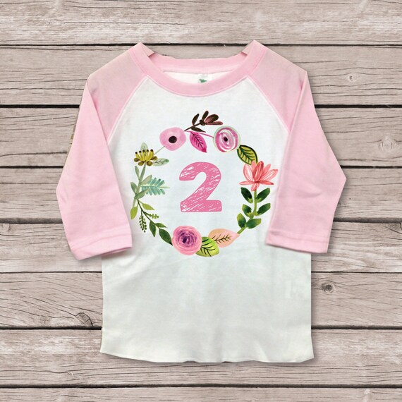 Second Birthday Shirt Girl Second Birthday Outfit Two Shirt Etsy