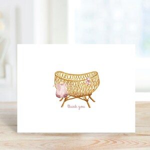 Cartes de remerciement pour bébé, Petite fille, Chambre de bébé, Cartes de remerciement pour chambre d'enfant, Mots de remerciement bébé, Cartes de remerciement pour baby shower
