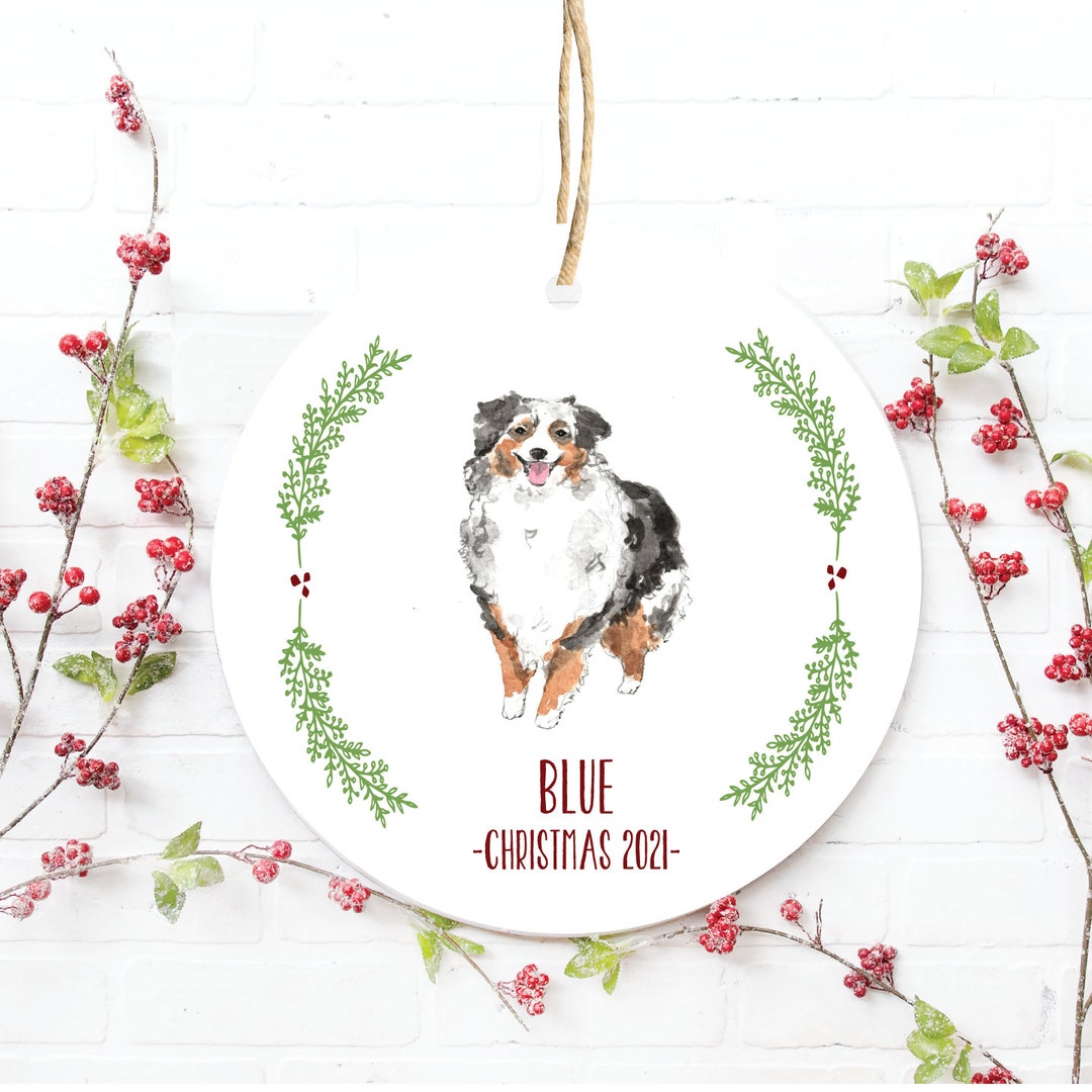 Australian Shepherd Ornament, Shepherd Christmas Ornament, Australian