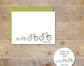 Note Cards, Stationery Set, Stationary Set, Personalized Note Cards . Stationery . Bike Stationery . Family Stationary - Tour De Family
