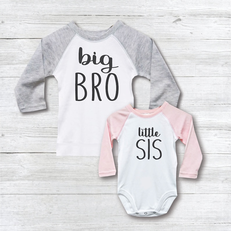 New Sister New Big Brother Big Brother Little Sister Shirts Matching Shirts Big Brother Baby Sister Shirts Baby Shower Gift