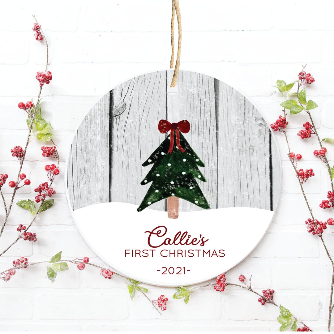 Personalized Baby's First Christmas Ornament, Christmas Ornament Baby's ...