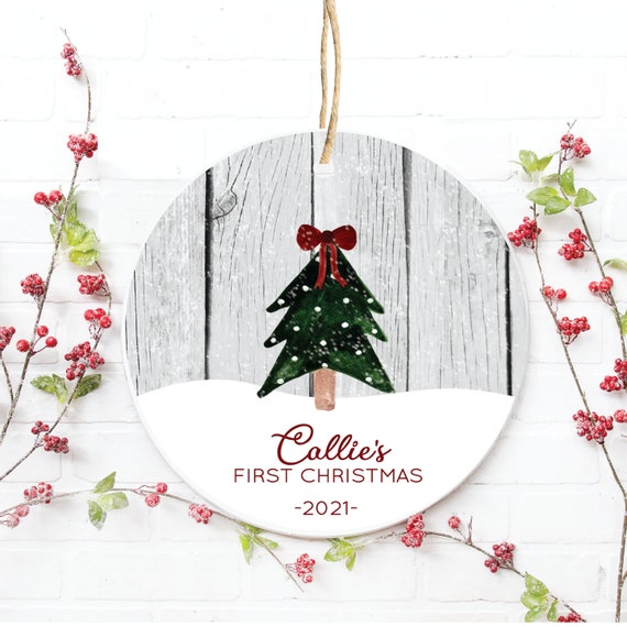 Personalized Baby's First Christmas Ornament, Christmas Ornament