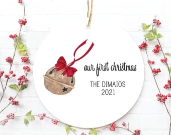 First Christmas Married Ornament, Newlywed Ornament, Our First Christmas Ornament, Wedding Ornament, Christmas Ornament First Married