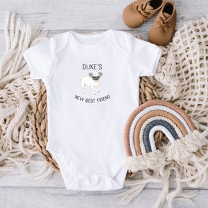 Personalized Dog Shirt, Protected By Shirt, Dog and Baby, Newborn Gift, Baby Shower Gift, Family Dog Gift, Baby Security, New Best Friend