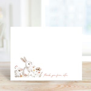 Cartes De Remerciement Pour Fête Prénatale, Recyclage, Mots De Remerciement Pour Bébé, Mots De Remerciement Pour Bébé, Cartes De Remerciement Pour Bébé, Fille, Garçon, Lapin, Lapin