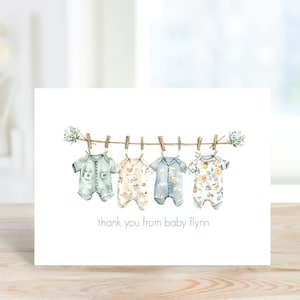 Cartes de remerciement pour baby shower, non-sexe, Recyclé, Merci pour bébé, Bébé bohème, Mots de remerciement bébé, Cartes de remerciement bébé, Fille, Garçon