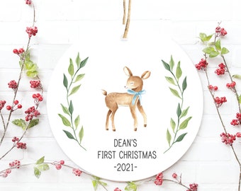 Baby's First Christmas Ornament, Christmas Ornament Baby's First, Ornament Baby's First, Baby's First Christmas Ornament, Personalized, Boy