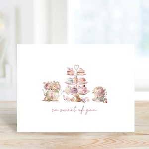Thank You Card, Thank You Card Set, Personalized Stationery, Tea, Stationary, Recycled, Thank You Notes, Boxed Set, Thank Yous