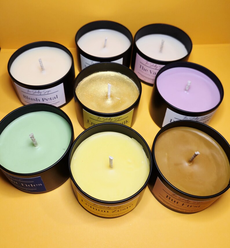 Scented Candle in a Container, Travel, Single Wick, and 3-wick 3 Oz - Etsy