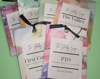 Scented paper sachets. Air fresheners. For small spaces such as drawers and closets