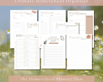 Charlotte Mason Homeschool Planner: Yearly, Weekly Schedules (Printable)