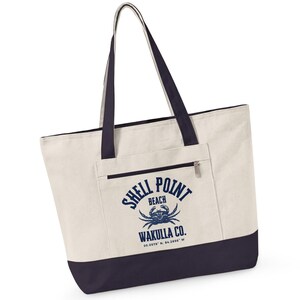 Bolso de lona con cremallera Shell Point Beach / Capt. & Co.