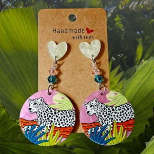 Cheetah Earrings.  Cheetah Print Earrings. Safari Earrings. Animal Print Earrings. Animal Print Jewelry