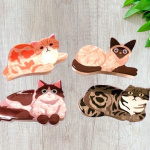 Cat Hair Claw Clips: Cat Breed Barrettes