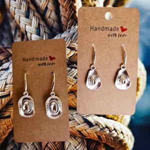 Cowboy Hut Ohrringe. West Style Schmuck. Landhaus Ohrringe